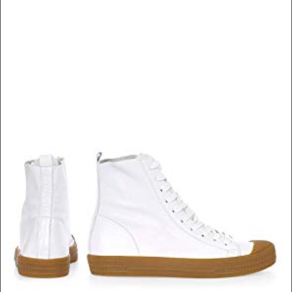 || TOPSHOP || all Leather high top sneakers - Picture 5 of 6